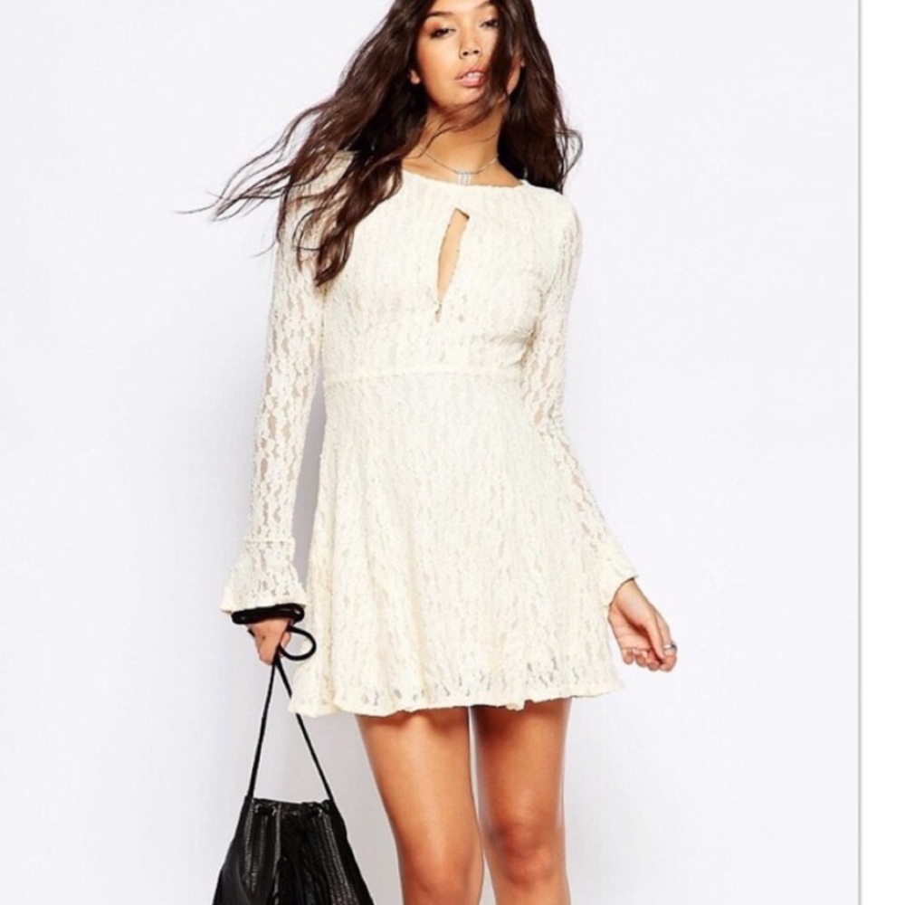 NWT White People Shearling Dress